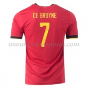 Camisetas De Futbol Baratas Bélgica 2021 De Bruyne 7 Primera Equipación..